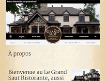 Tablet Screenshot of legrandsautristorante.com